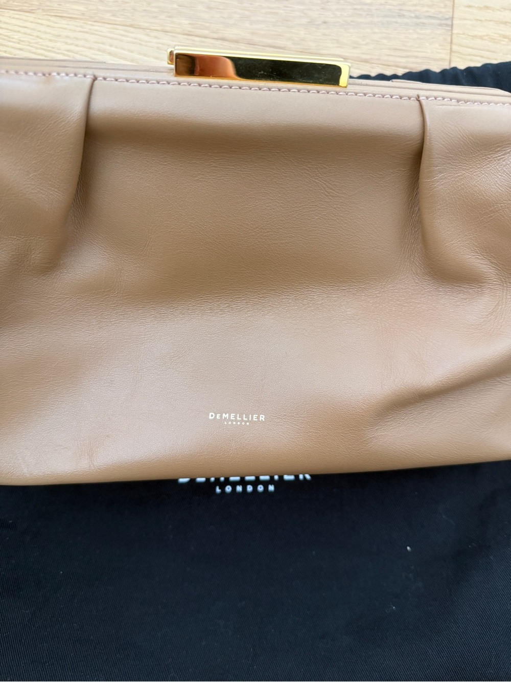 Demellier Florence Clutch in Deep Toffee - Picture 7 of 10